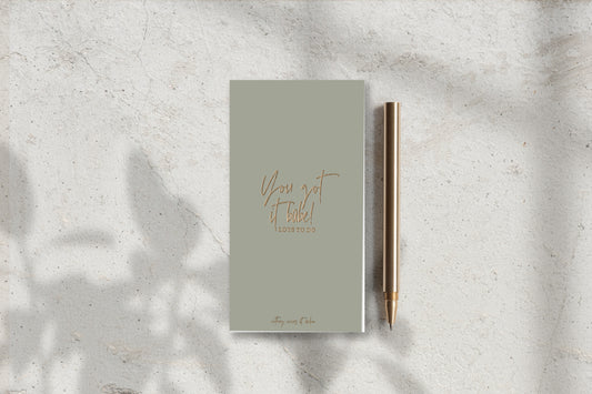 NEU I To-Do Notizblock in olive