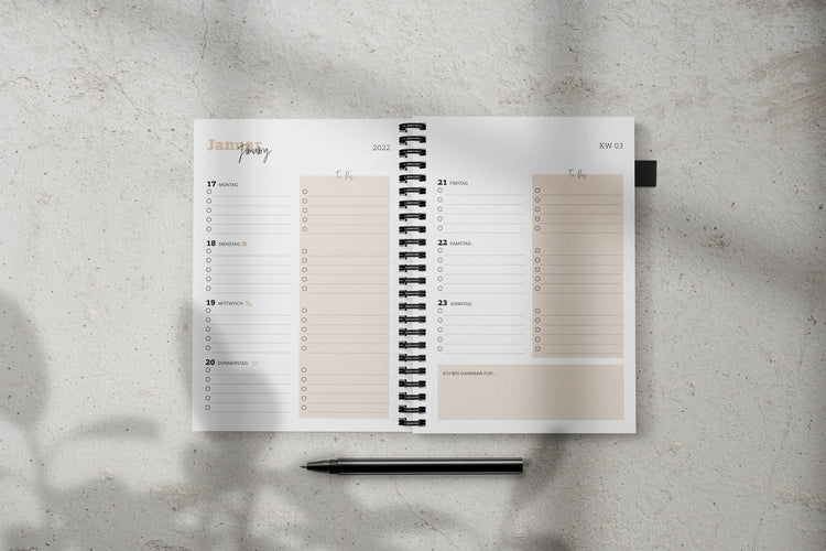 NEU RINGBUCH KALENDER 2022 | A5 mit Sternzeichen