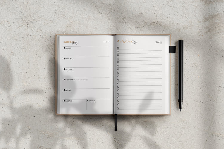 NEU 2022 BUSINESS Kalender A6  | You got this Girl' in beige