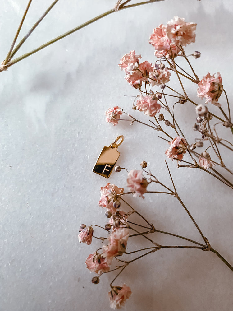 F | Buchstaben Anhänger | GOLD