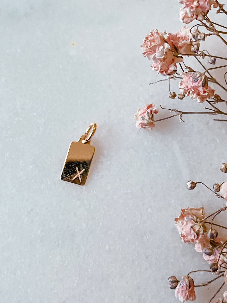 X | Buchstaben Anhänger | GOLD