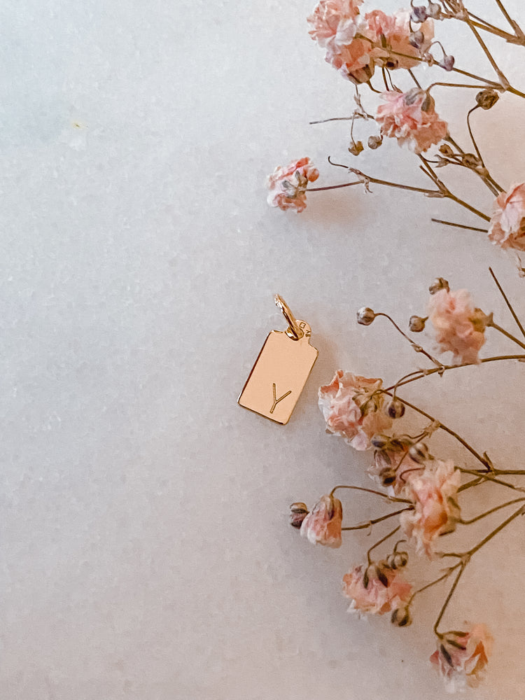 Y | Buchstaben Anhänger | GOLD