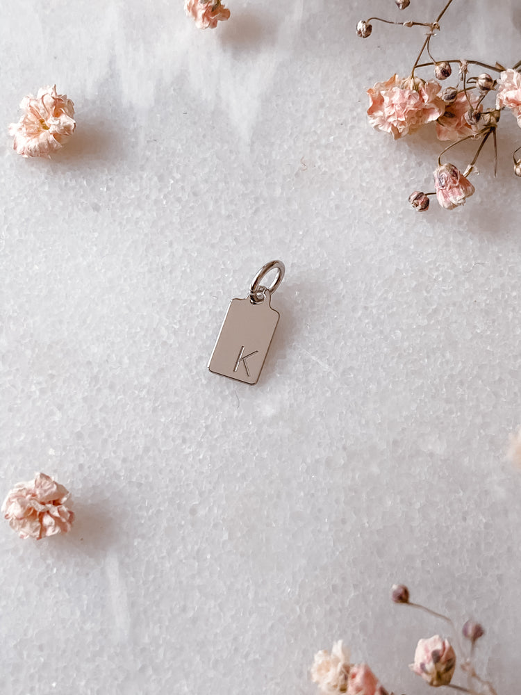K | Buchstaben Anhänger | SILBER