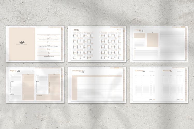 Student/Lehrer Digital Planner (für Goodnotes)