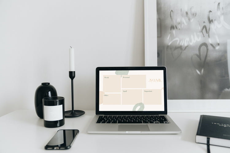 NEU | Desktop Organizer Wallpaper | Mac & Windows