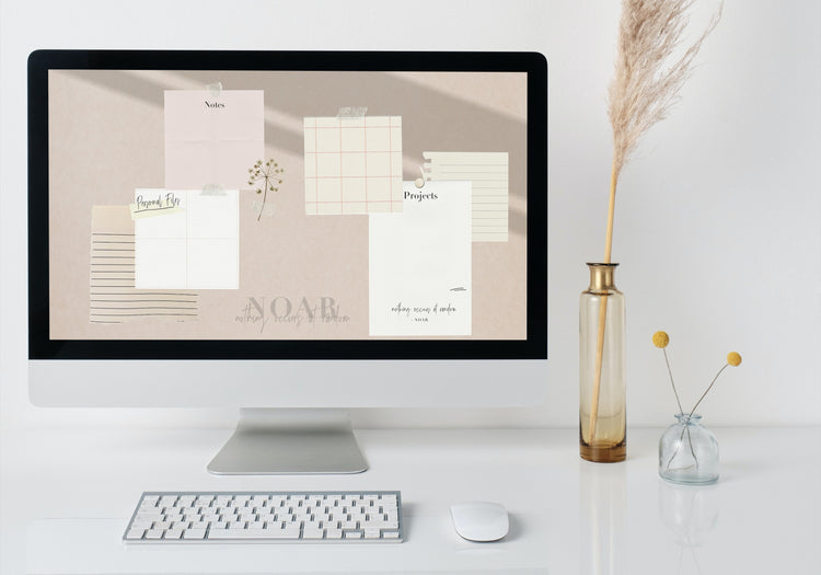 NEU | Desktop Organizer Wallpaper | Mac & Windows