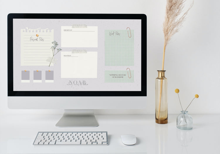 NEU | Desktop Organizer Wallpaper | Mac & Windows
