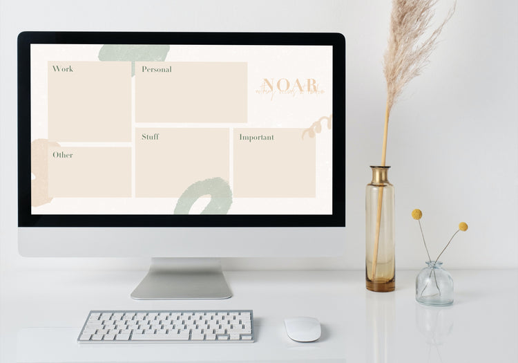 NEU | Desktop Organizer Wallpaper | Mac & Windows