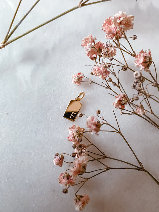 F | Buchstaben Anhänger | GOLD