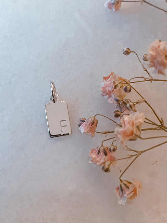 F | Buchstaben Anhänger | SILBER